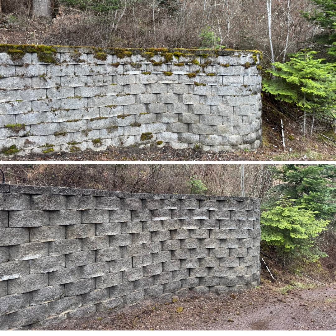 exterior pressure washing service for a residential property in Coeur d'Alene, ID